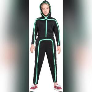 NIB HSCTEK Light Up Child Stick Figure Costume, 5-6